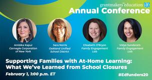 Grantmakers for Education Supporting Families with At-Home Learning and Family Engagement Lab